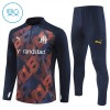 Olympique de Marseille Training Huppari 2024-25 Neljännes Zip Navy - Lasten